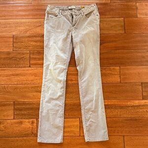 Pilcro and the Letterpress Vintage Slim Light Lavender Corduroy Pants Size 28